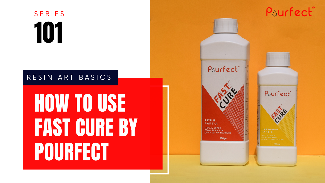 How to use Fast Cure system by Pourfect? - Resin art tutorial post for