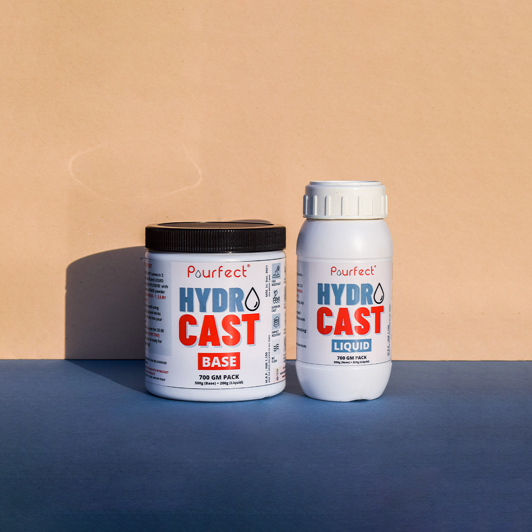  Hydroflow eco-casting medium, (Jesmonite alternative) 7kg 2  part kit (2.5:1 ratio), Fast cure 1hour, (2L Liquid, 5Kg powder) Odorless  water based non-toxic, terrazzo or smooth use : Arts, Crafts & Sewing