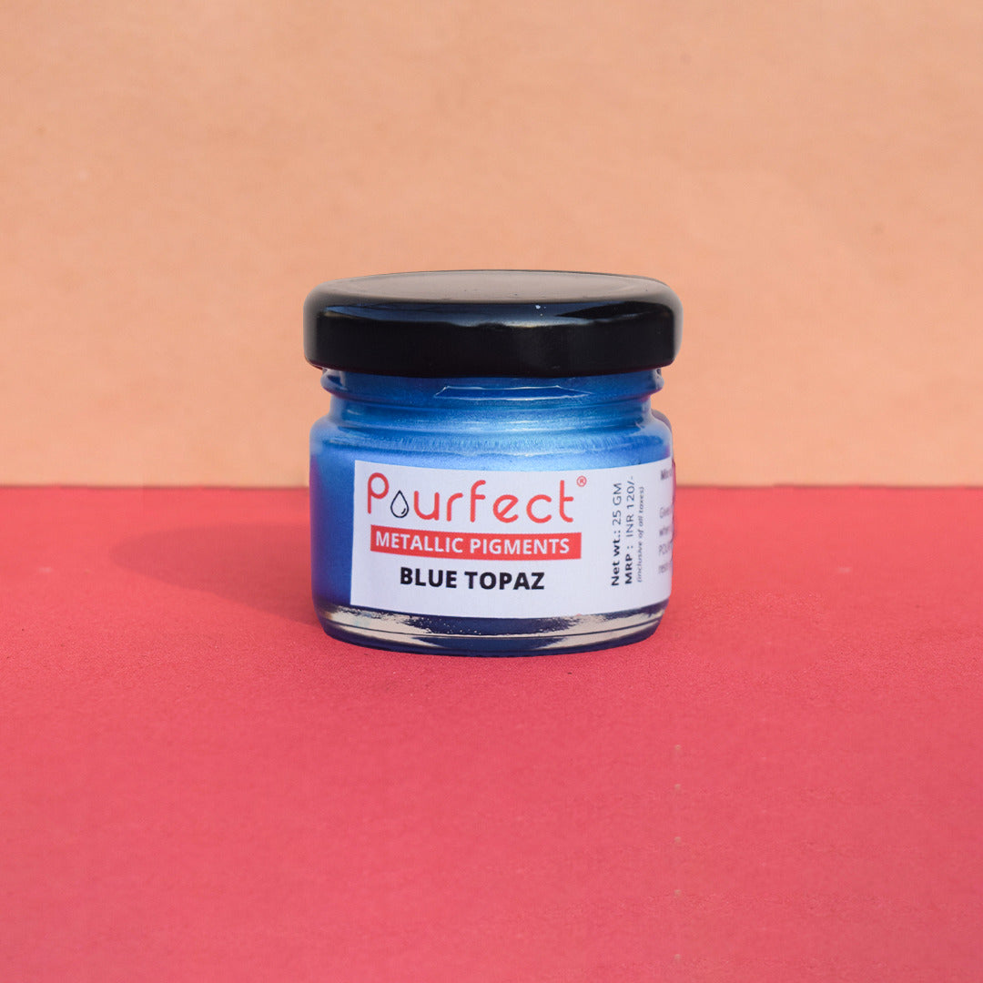 Blue Topaz (Metallic pigment paste) - 25gm