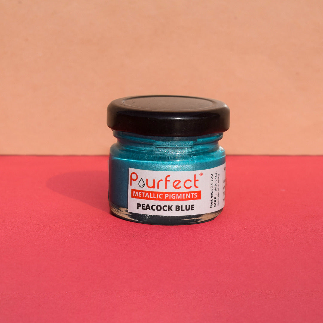Peacock Blue (Metallic pigment paste) - 25gm