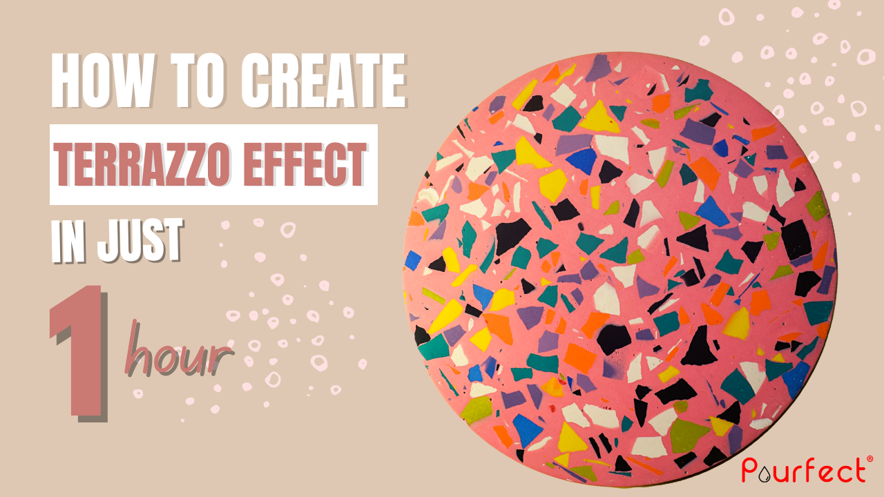 How to create terrazzo effect serveware in just an hour?