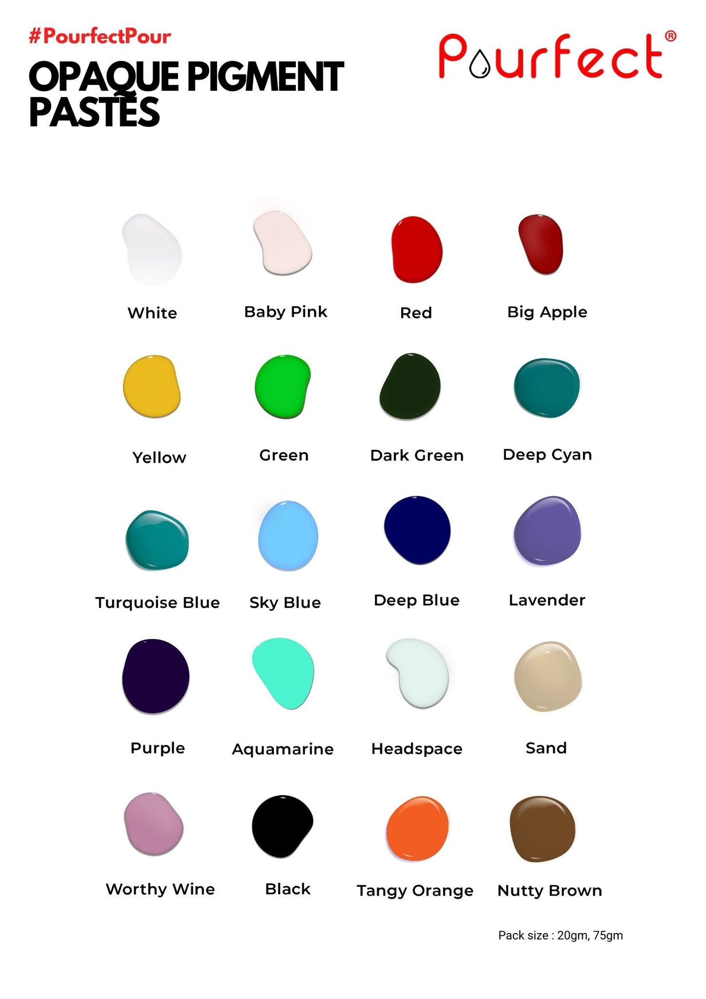 Opaque Pigments - Tester pack (20 colors)